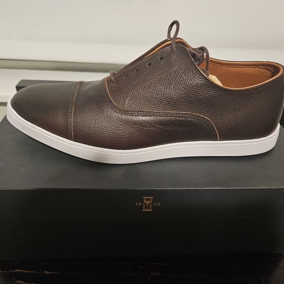 Allen Edmonds Other - Brown Leather Men's Dress Sneaker Allen Edmonds 10.5E Wide NIB